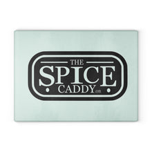Load image into Gallery viewer, Personalized Glass Cutting Board - The Spice Caddy Design