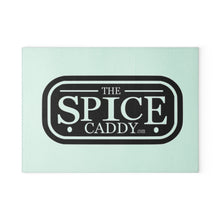 Load image into Gallery viewer, Personalized Glass Cutting Board - The Spice Caddy Design